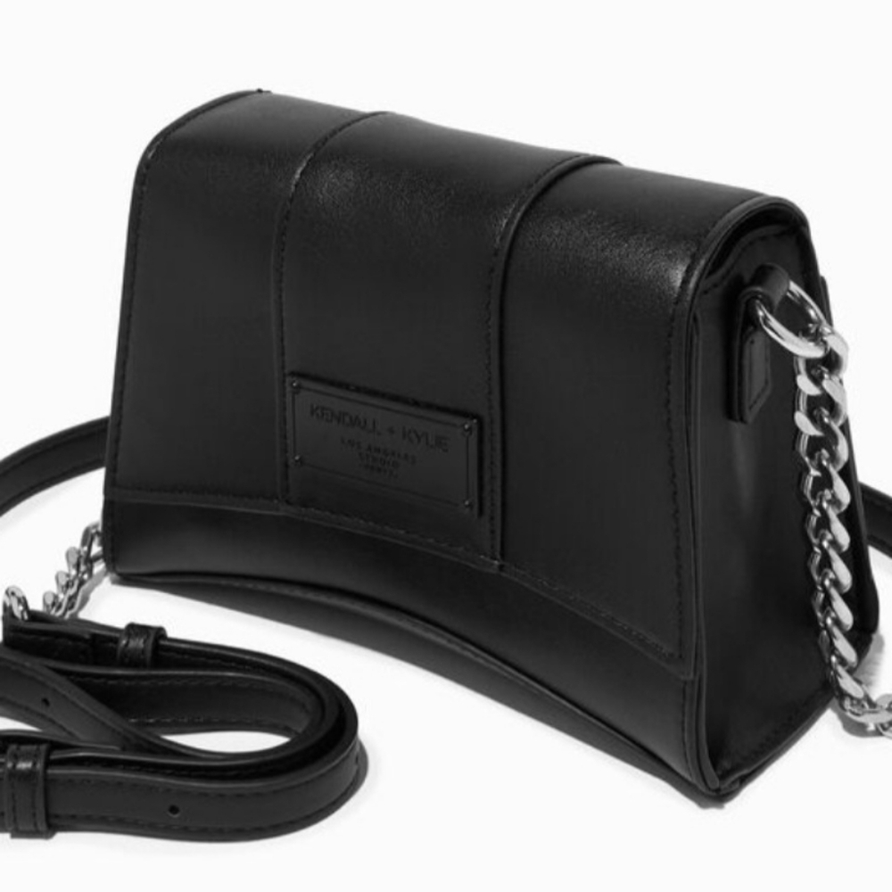 KENDALL + KYLIE BLACK CROSSBODY BAG